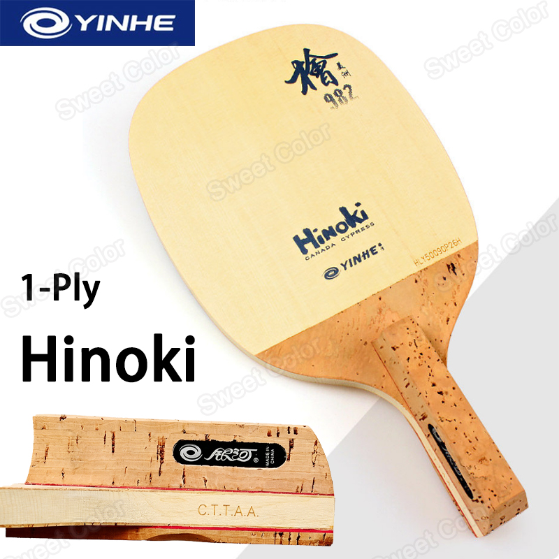 YINHE 982 1-Ply Solid Hinoki W - đánh giá và giá Table Tennis In Japanese